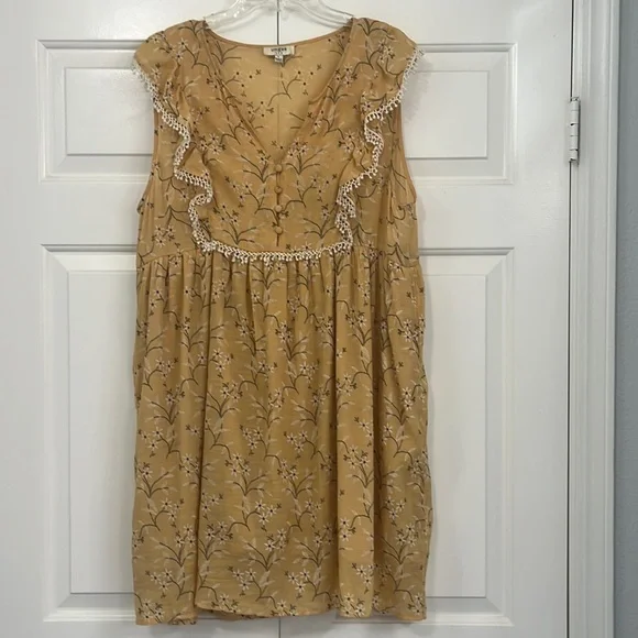 champagne sparkle dress Champagne Sequin V Neck 3/4 Sleeve Mini Dress main image 0